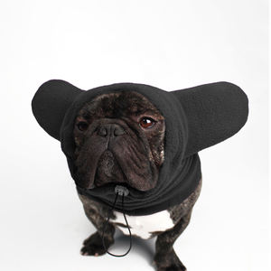 Qiqu Pet Supplies – Nouveaux bandanas personnalisés pour chiens, chapeau d'oreille pour bouledogues français, <span class=keywords><strong>snood</strong></span> pour chien avec oreilles, <span class=keywords><strong>polaire</strong></span> chaud - Product Image 5