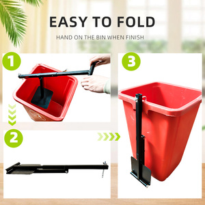 Mini restaurante Wheelie Bin Compactor mini <span class=keywords><strong>compactador</strong></span> <span class=keywords><strong>basura</strong></span> Basher jardín contenedores <span class=keywords><strong>de</strong></span> reciclaje - Product Image 4