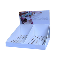 Boîte de présentation en carton ondulé pour comptoir, présentoir de comptoir en papier personnalisé imprimé, boîte de présentation en carton pour la vente au détail, merchandising d'articles sportifs