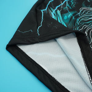 Short en maille d'anime en polyester double couche pour salle de sport personnalisé Short en maille streetwear extensible pour jeune - Product Image 6