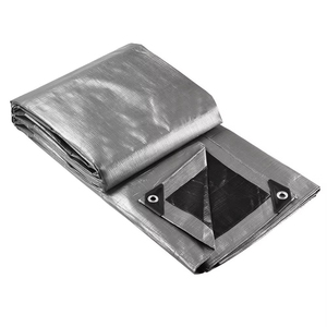 Ventes chaudes Toile en PE noire argentée 180 g/m² Polytarp <span class=keywords><strong>pour</strong></span> couverture <span class=keywords><strong>de</strong></span> rail et couverture <span class=keywords><strong>de</strong></span> support à <span class=keywords><strong>bois</strong></span> <span class=keywords><strong>de</strong></span> <span class=keywords><strong>chauffage</strong></span> - Product Image 3