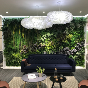 Taille personnalisée plante verte décor mural toile de fond jardin Vertical artificiel - Product Image 2