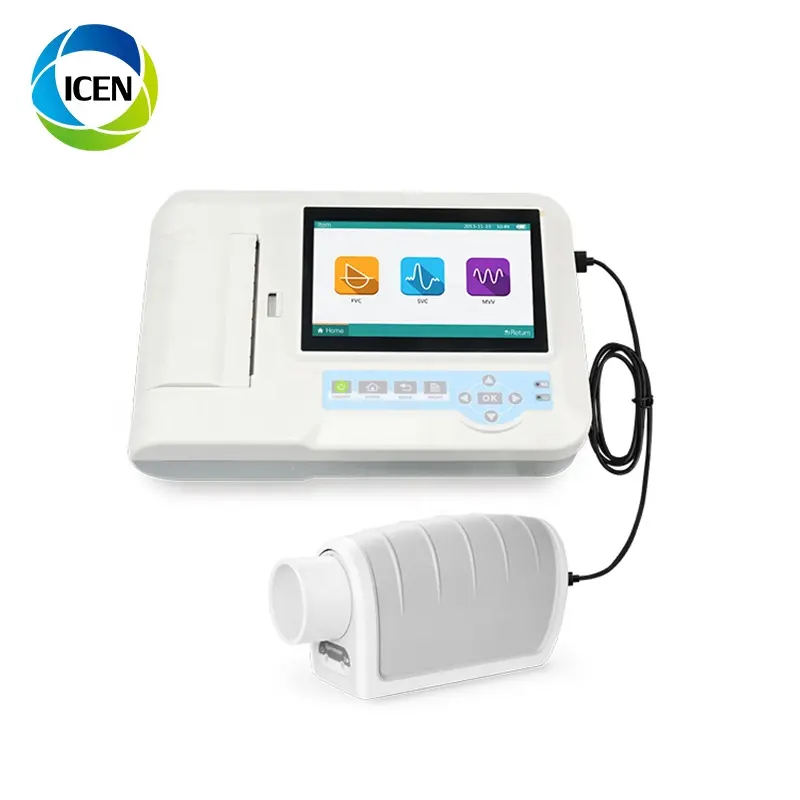 IN-SP-100 портативный функции легких прибор для испытаний легочной анализатор сенсорный экран медицинской спирометр