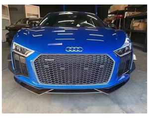 Séparateur de pare-chocs avant universel en fibre de carbone léger de style 3 pièces pour <span class=keywords><strong>Audi</strong></span> <span class=keywords><strong>R8</strong></span> V10 <span class=keywords><strong>Plus</strong></span> 2017-2019 - Product Image 4