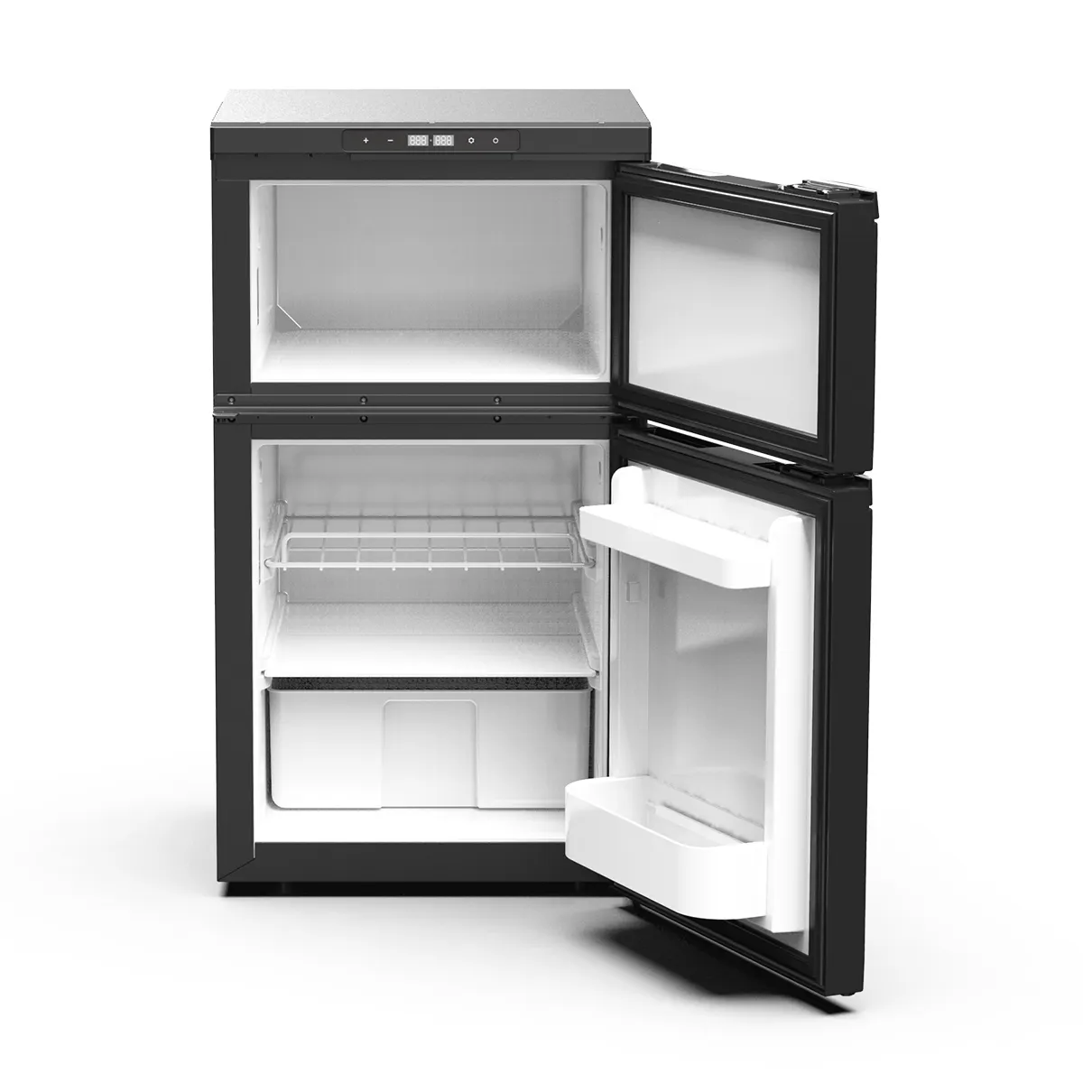 Refrigerador elétrico portátil DR80 para uso ao ar livre, refrigerador de 12 volts para veículos, carros, caminhões, RVs, refrigeradores, refrigeradores para acampamento e eletrodomésticos