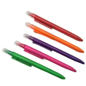 하이 퀄리티 휴대용 트위스트 볼펜 하이라이트 다기능 사용자 정의 로고 볼펜 양면 볼펜 형광펜