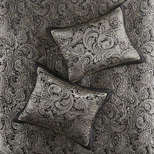 DB Luxury 5-Piece Jacquard <b>Bedspread</b> Set Floral Embroidery Quilted Throw Pillows <b>Single</b> Size for Home Use Customized for Living - Product Image 3