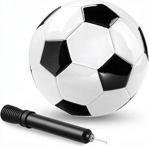 เพลย์โบลท์ลูกฟุตบอล ขนาด <span class=keywords><strong>2</strong></span> สีดำและสีขาว หนังพีวีซี สำหรับเด็กฝึกซ้อมในร่ม/กลางแจ้ง (แพ็ค 1) - Product Image 1