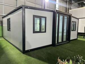Maison conteneur extensible à succès pour hôtel, 2-3 chambres, structure en acier, double aile, maison préfabriquée de 20 pieds - Product Image 2