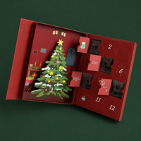 Boîte cadeau rigide magnétique 3D écologique de luxe avec logo personnalisé et marquage à chaud pour emballages alimentaires haut de gamme
