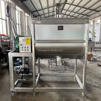 Mélangeur à ruban à haut rendement, mélangeur horizontal industriel pour poudre alimentaire à vendre