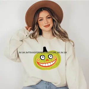 Dessin animé Halloween saison Let's Go Ghouls brûler Sage pas sorcières Spooky Vibes DTF fer sur chaleur presse transfert autocollants pour vêtements - Product Image 3