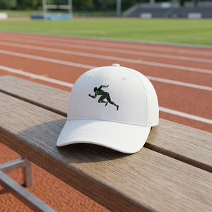 Gorra de Béisbol Apliiq de Lujo, Blanca con Camuflaje, de 5 Paneles, Tela de Sarga de Velour, con Estampado en Relieve, Visera Curva, Unisex - Product Image 2