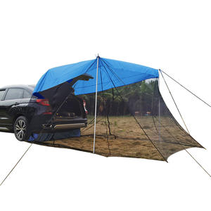 SUV y MPV SUV <span class=keywords><strong>Roadhouse</strong></span> Screen Tarp con malla de mosquito negro Poste de aluminio Lona de camping basada en vehículos - Product Image 4