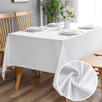WML102 Nappe Rectangulaire en Coton et Lin de Luxe, Design Personnalisé, Simple et de Haute Qualité, pour Hôtels et Restaurants