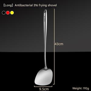 Juego de cuchara para freír de acero inoxidable especial para Chef, olla de hierro con mango largo para el hogar, pala, cuchara para sopa para cocinar - Product Image 6