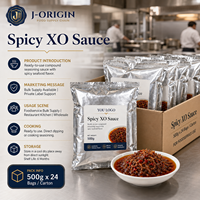 Premium Spicy XO Sauce Chinese Seafood Chili Seasoning 500g Bag Foodservice Condiment Private Label OEM Supplier