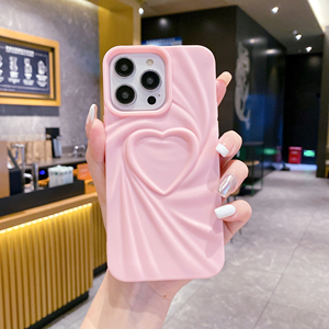 Custodia per telefono INS elegante a forma di cuore per <span class=keywords><strong>iPhone</strong></span> 16 15 14 13 <span class=keywords><strong>12</strong></span> 11 Pro Max, in morbido TPU colorato - Product Image 3