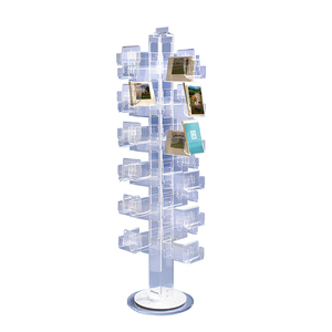 Nhà máy sang trọng Spinners bin tầng tháp hiển thị <span class=keywords><strong>acrylic</strong></span> xoay hiển thị Tạp Chí cuốn sách đứng với 360 xoay - Product Image 5