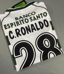 Maglia da Calcio Classica Retrò Inglese di Alta Qualità, 100% Poliestere, Asciugatura Rapida, Traspirante, Unisex per Adulti, Modello <span class=keywords><strong>Ronaldo</strong></span> - Product Image 3