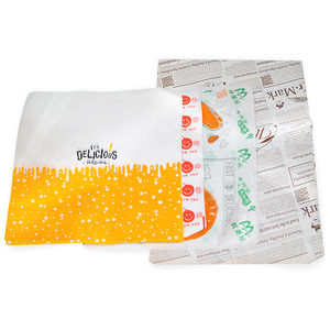 Carta pergamena colorata fogli di carta per alimenti oleati a prova di Sandwich Wrap Wax Deli per biscotti fatti a mano Carmels - Product Image 5