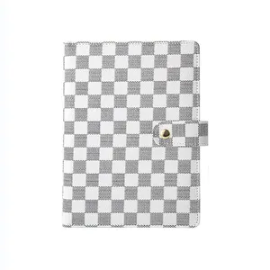 Fornitori vintage classico studenti corporate reticolo copertina notebook ragazza diario in tempo note book formato a4 a5 con pulsanti