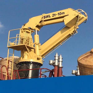 รถเครนไฮดรอลิกแบบแขนพับได้สำหรับงานขนถ่ายสินค้าบนดาดฟ้า ดีไซน์กะทัดรัด - Product Image 4