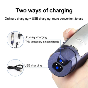 Tondeuse à cheveux électrique rechargeable <span class=keywords><strong>Kemei</strong></span> <span class=keywords><strong>KM</strong></span>-<span class=keywords><strong>5021</strong></span> à lame en T haute performance pour la vente en gros - Product Image 2