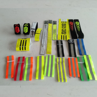 En471/2 salut viz réfléchissant haute lumière couleur tissu élastique brassard en cours d'exécution cyclisme réglable réflecteur brassard