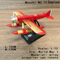 Modelo de Avión Fundido a Presión MACCHI M.39 MC.72 Hidroavión 1:72, Modelo de Aeronave de la Primera Guerra Mundial, Kits de Modelos de Aviones Metálicos, Modelo de Aviones de Combate