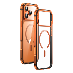 Custodia Trasparente Antiurto in Lega di Alluminio per <span class=keywords><strong>iPhone</strong></span> Serie 17, con Magneti Integrati, <span class=keywords><strong>Cover</strong></span> Magnetica Trasparente - Product Image 1