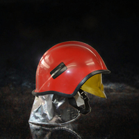 Casque de pompier en acier inoxydable avec bande réfléchissante jaune/rouge, protection de nuque, pour incendies de classe A/B, durable, rigide, accessoire facile à utiliser