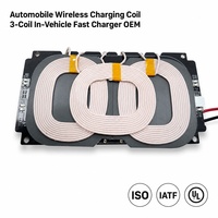 Bobine de charge sans fil magnétique certifiée haute puissance, émetteur de charge sans fil à distance, bobine de charge sans fil de bureau