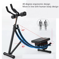 Équipement d'exercice abdominal multifonction pliable Abs Machine d'exercice Total Core Body Shaper pour une utilisation en salle de sport