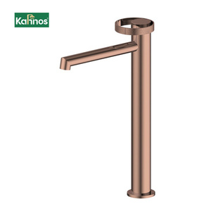 Grifo de Cascada de Diseño Moderno de un Solo Orificio, Grifo de Baño de Sobremesa con una Sola Manija para Hotel, Latón sin Plomo, Cartucho Cerámico - Product Image 2
