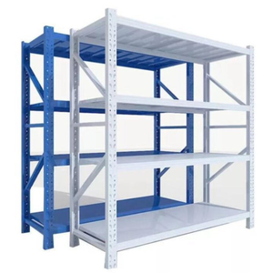 Sistema de estante de almacenamiento industrial resistente de alta calidad Estantes de acero de metal laminado Almacenamiento eficiente de artículos en almacén - Product Image 1