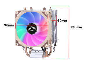 Ventilador de refrigeración de aire iluminado silencioso QiuzAim de 90mm para Intel Desktop PC <span class=keywords><strong>CPU</strong></span> <span class=keywords><strong>Cooler</strong></span> Light LG1700 1151 1156 1366 1200 Procesadores I3 - Product Image 6