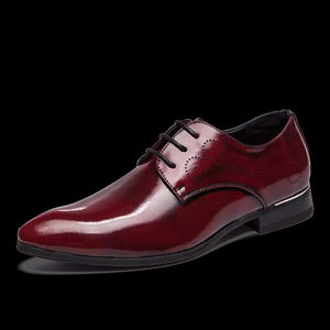 Zapatos Oxford de cuero genuino de alta gama, estilo británico, formales para negocios, con cordones, punta en pico, hechos a mano, para novio, Evergreen - Product Image 5