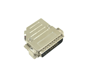 DB25电缆插头盖45度连接器外壳5W5 21W1 D-SUB 25针外壳DSUB 25p金属罩 - Product Image 5