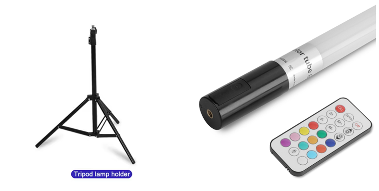 Tube RGB/base de trépied