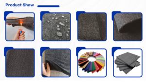 Tissu non tissé pour caisson de basses, revêtement de tapis en charbon de bois pour l'audio des <span class=keywords><strong>camping</strong></span>-cars, doublure de coffre de voiture - Product Image 6