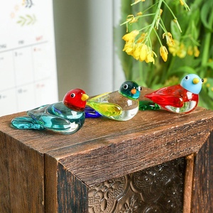 Estatuas <span class=keywords><strong>de</strong></span> Animales en Miniatura para Regalo, Decoración <span class=keywords><strong>de</strong></span> Mesa para <span class=keywords><strong>el</strong></span> Hogar, Figuras Coleccionables <span class=keywords><strong>de</strong></span> Aves Coloridas <span class=keywords><strong>de</strong></span> Vidrio Artístico Soplado a Mano - Product Image 6