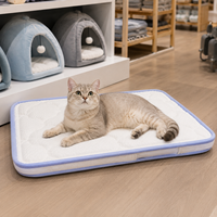 Premium Kühlende Silikon-Haustiermatte Gestepptes Kissen-Bett für Katzen mit Reisedesign - Einzel- und Großhandel