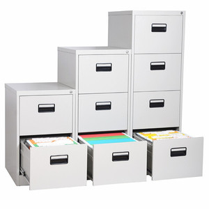 Hiện đại 4-ngăn kéo thép chống cháy Tủ hồ sơ cho nhà hoặc trường học tài liệu lưu trữ sản xuất đồ nội thất văn phòng <span class=keywords><strong>Locker</strong></span> - Product Image 4