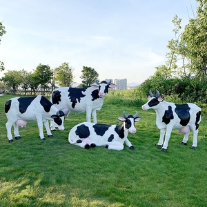 Offre Spéciale <span class=keywords><strong>Vache</strong></span> Statue Animaux Produits et Accessoires Sculpture Zoo Décoration À Vendre - Product Image 1