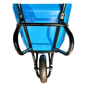 भारी शुल्क 75l धातु कार्वादीला एकल न्यूमेटिक व्हील निर्माण बैरो WB7200-Wheelbarrows - Product Image 4