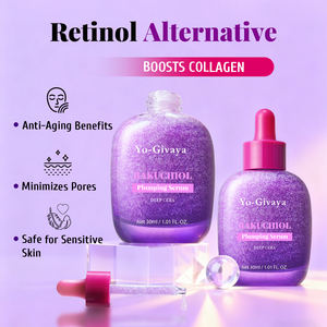 도매 맞춤형 한국 스킨케어 유기농 바쿠치올 볼류마이징 주름 방지 퍼밍 세럼 나이아신아마이드 미백 얼굴 - Product Image 3