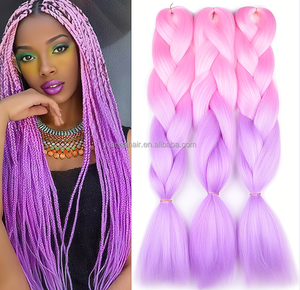 Gran oferta de 82 pulgadas para trenzas de caja sintética Ombre, 165g, degradado de Color preestirado, pelo trenzado, ganchillo hecho a alta temperatura - Product Image 1
