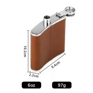 Petaca de <span class=keywords><strong>whisky</strong></span> de acero inoxidable y metal personalizada con logotipo personalizado, Petaca de cuero para <span class=keywords><strong>whisky</strong></span>, juego de regalo para <span class=keywords><strong>Sandy</strong></span> Macdonald - Product Image 3