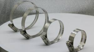 Klem Selang Baja Tahan Karat Kustom Sampel Gratis SUS 300 Klem Selang Roda Gigi Spiral Klem Selang Otomotif Besar - Product Image 5